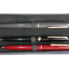Pen case for three pens in black