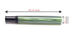 Pelikan 120, 140 green striped Fountain pen body Barrel Part