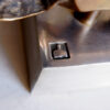 _MG_3805 Rare David Marshall Table Clock Brutalist Bronze 70s