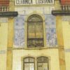 Antique Set of 8 Portugal/Portuguese tiles 19th Century "Lusitania Coimbra"