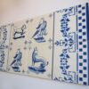 Antique Set of 8 Portugal/Portuguese tiles 19th Century "Lusitania Coimbra"