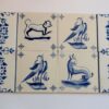 Antique Set of 8 Portugal/Portuguese tiles 19th Century "Lusitania Coimbra"